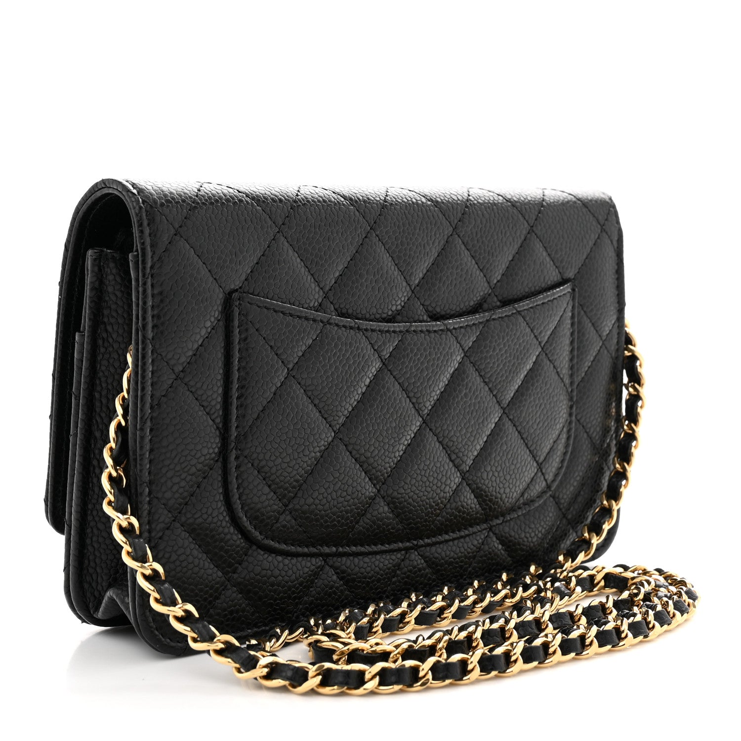 Chanel Caviar Quilted Wallet on Chain WOC Black 3 of 11