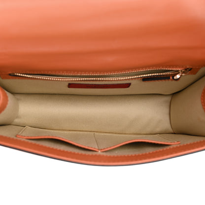 Valentino Garavani Vitello Medium Glam Lock Rockstud Flap Orange 5 of 11