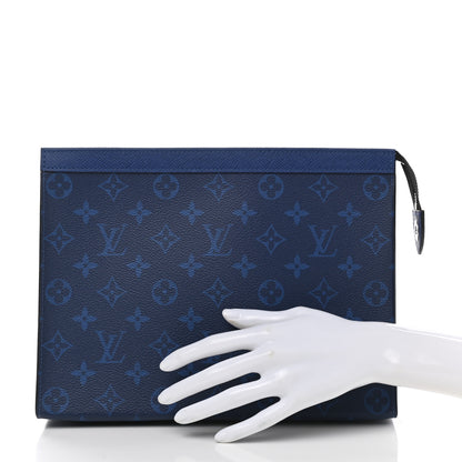 Louis Vuitton Monogram Eclipse Pochette Voyage MM Pacific Blue 2 of 7