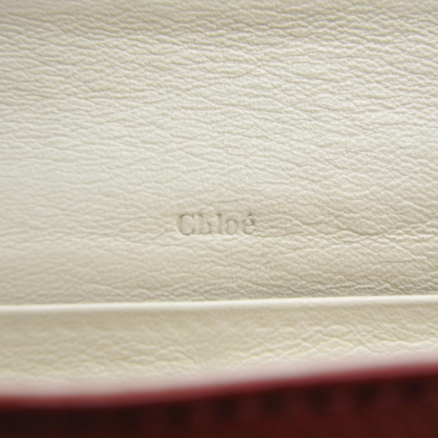 Leather Paddington Clutch Wallet Vermillion Red