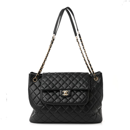 Chanel Caviar Quilted Flap Tote Black 1 of 10