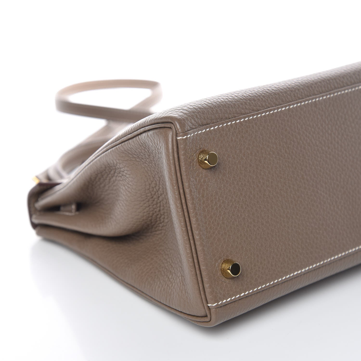 Hermes Taurillon Clemence Kelly Retourne 28 Etoupe 34 of 38