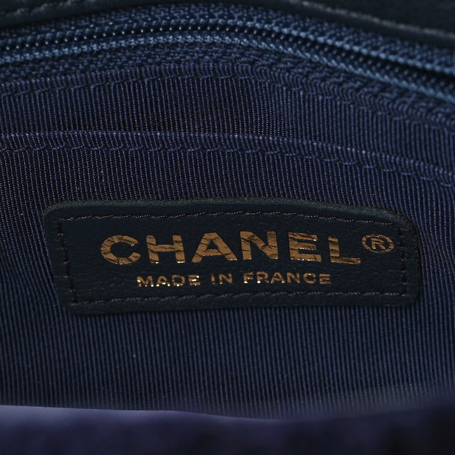 Chanel Cable Knit Small Flap Navy Blue 5 of 9
