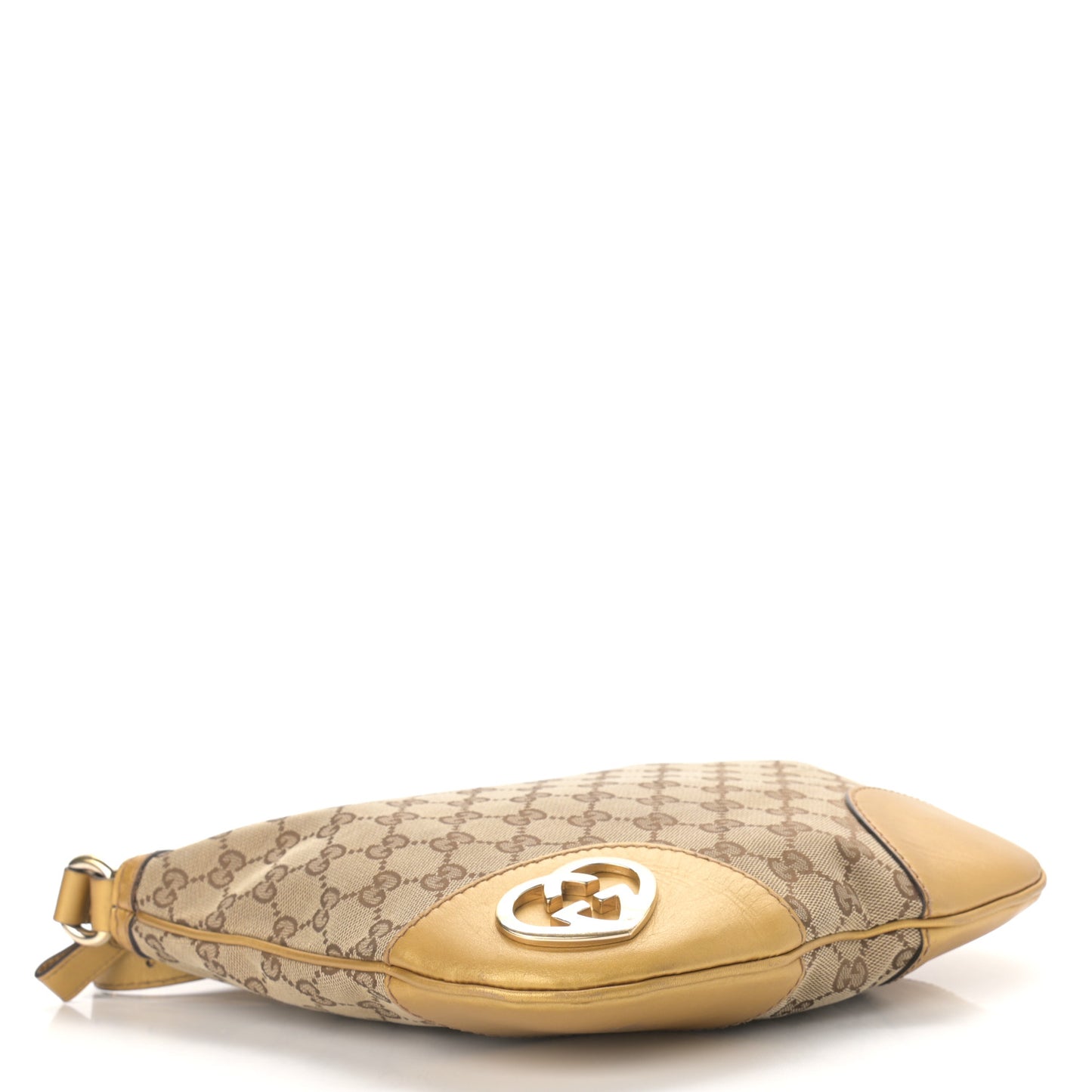 Monogram Small Lovely Heart Messenger Gold
