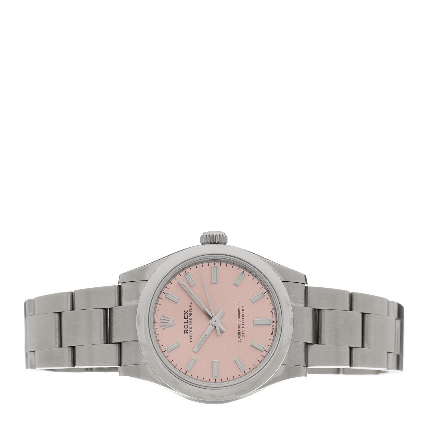 Rolex Stainless Steel 31mm Oyster Perpetual Watch Pink 277200 2 of 5