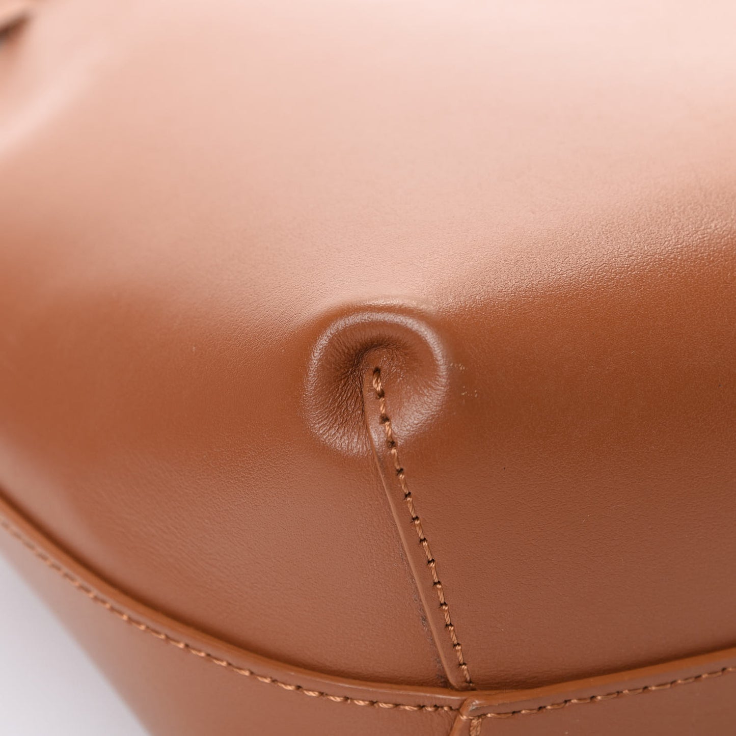 Calfskin Mini Mini Bucket Bag Camello