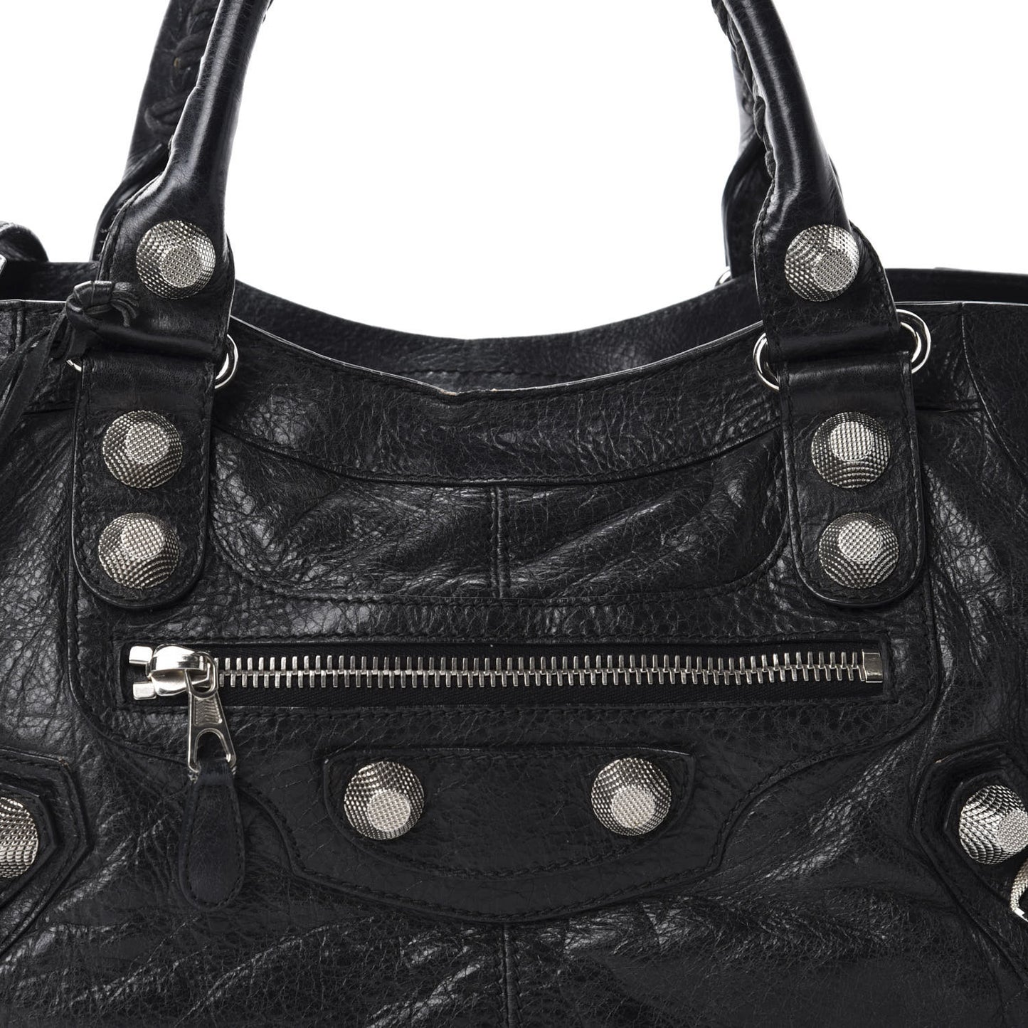 Agneau Giant 21 Silver Hardware Part Time Black
