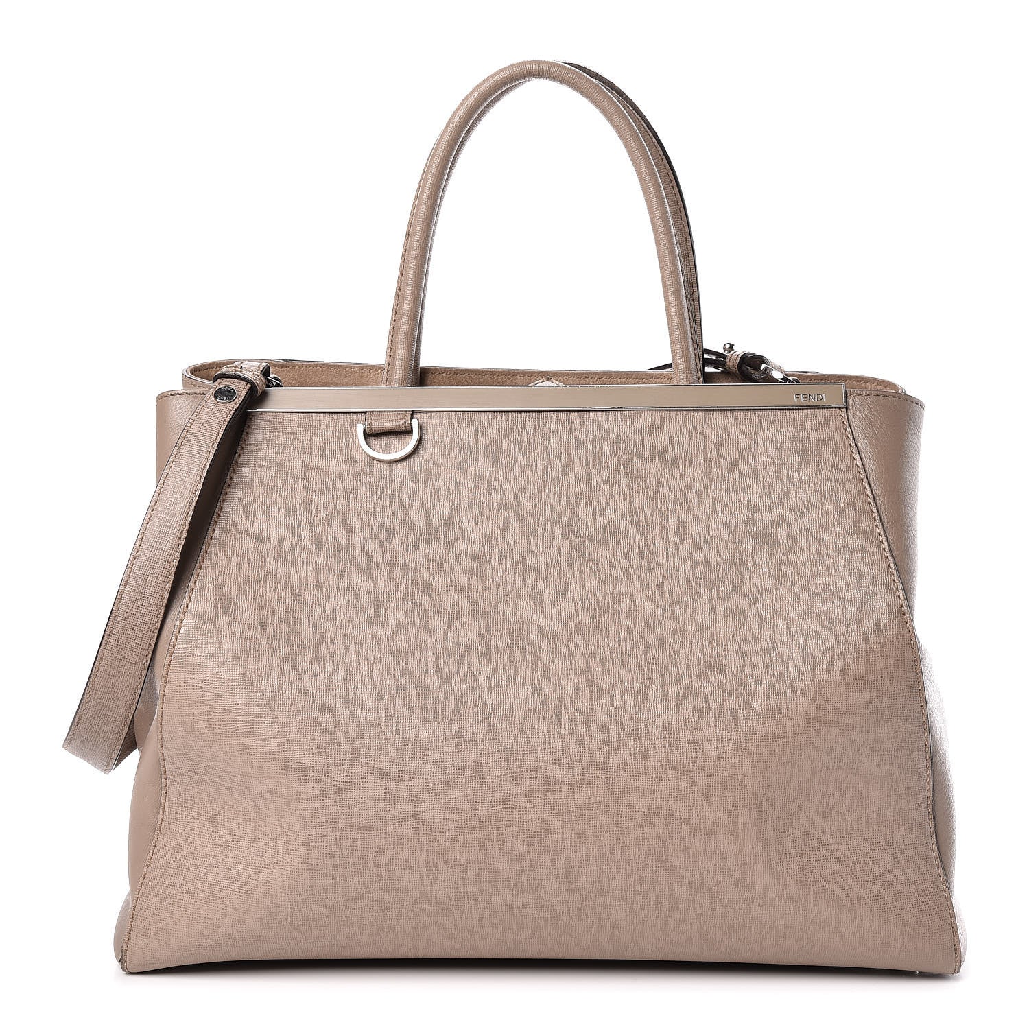 Fendi Vitello Elite Regular 2Jours Tote Tortora 1 of 23
