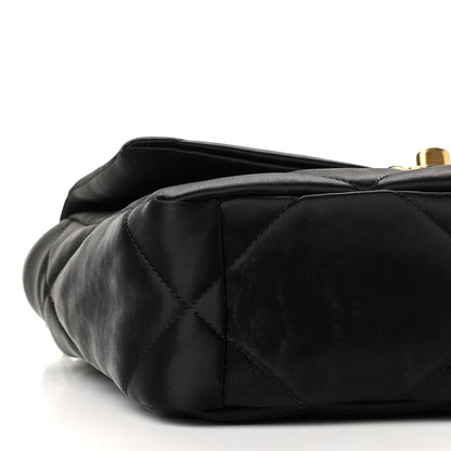 Chanel Satin Quilted Medium Chanel 19 Flap Black 8 of 9