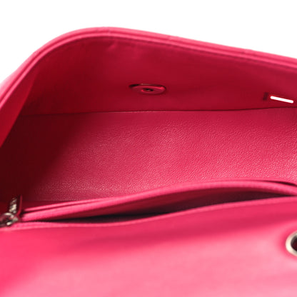 Chanel Lambskin Quilted Mini Rectangular Flap Dark Pink 5 of 13