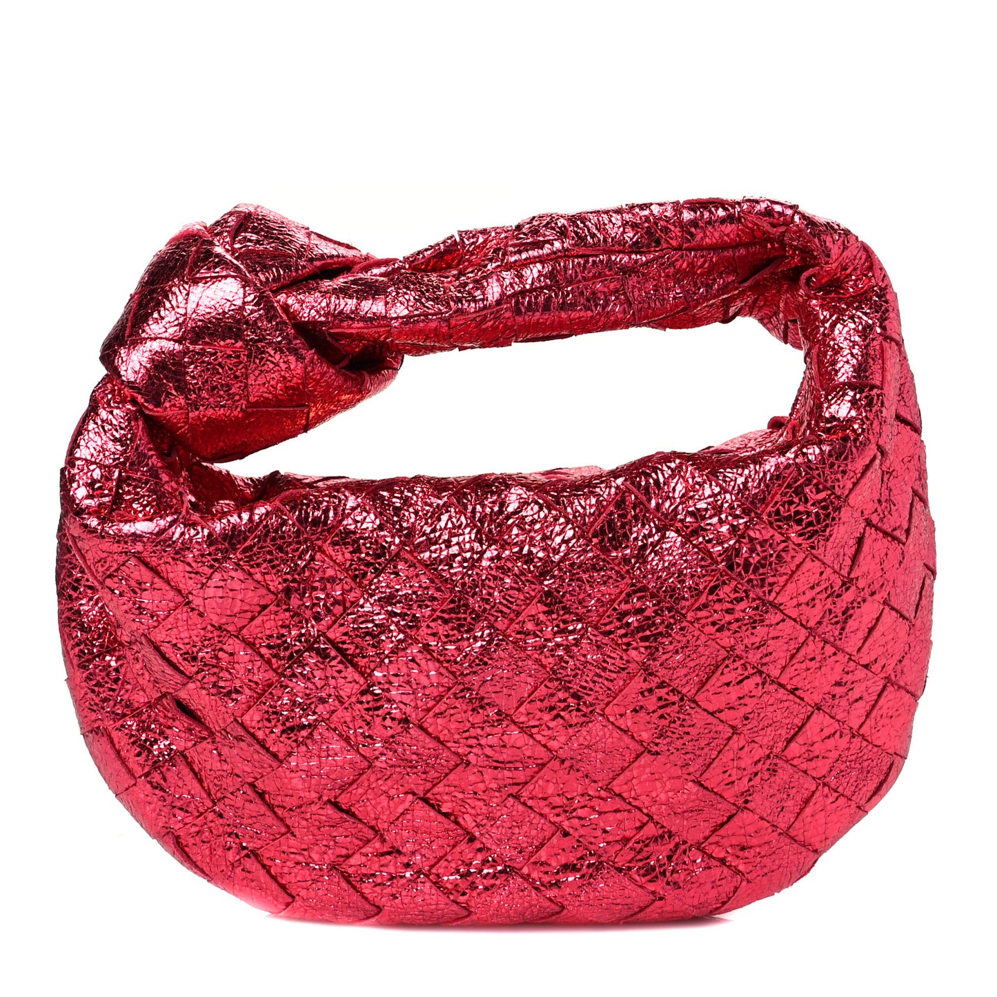 Metallic Nappa Intrecciato Mini Jodie Lollipop