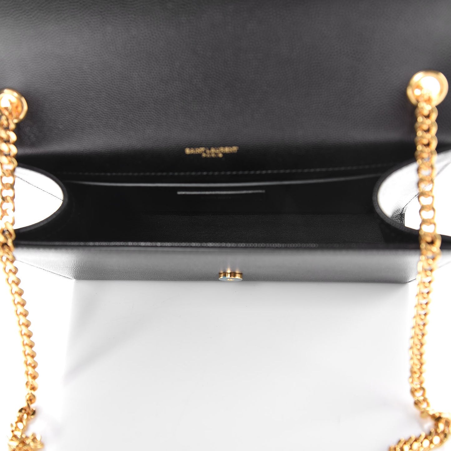 Grain De Poudre Medium Classic Monogram Kate Satchel Black