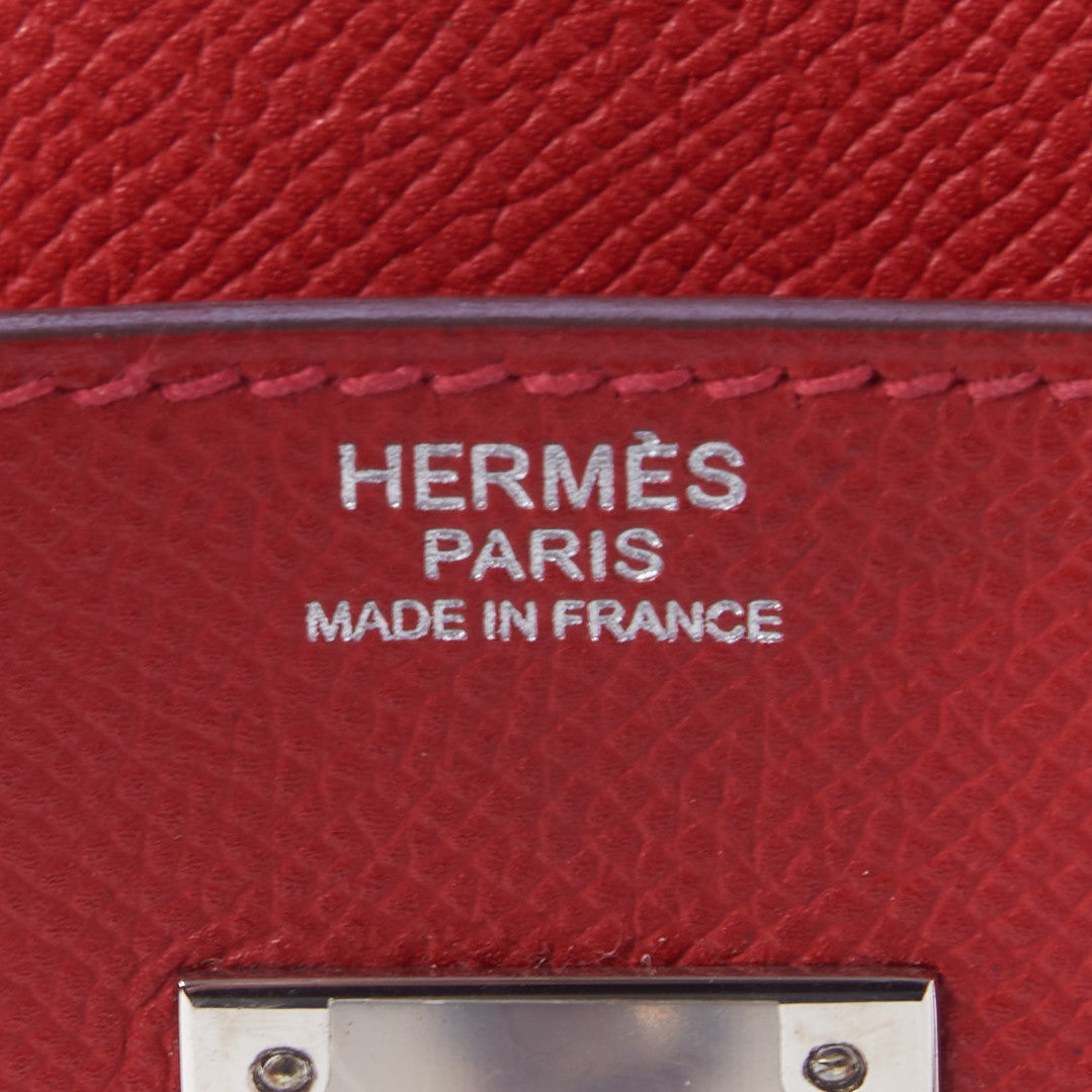 Hermes Epsom Birkin 30 Rouge Casaque 19 of 27