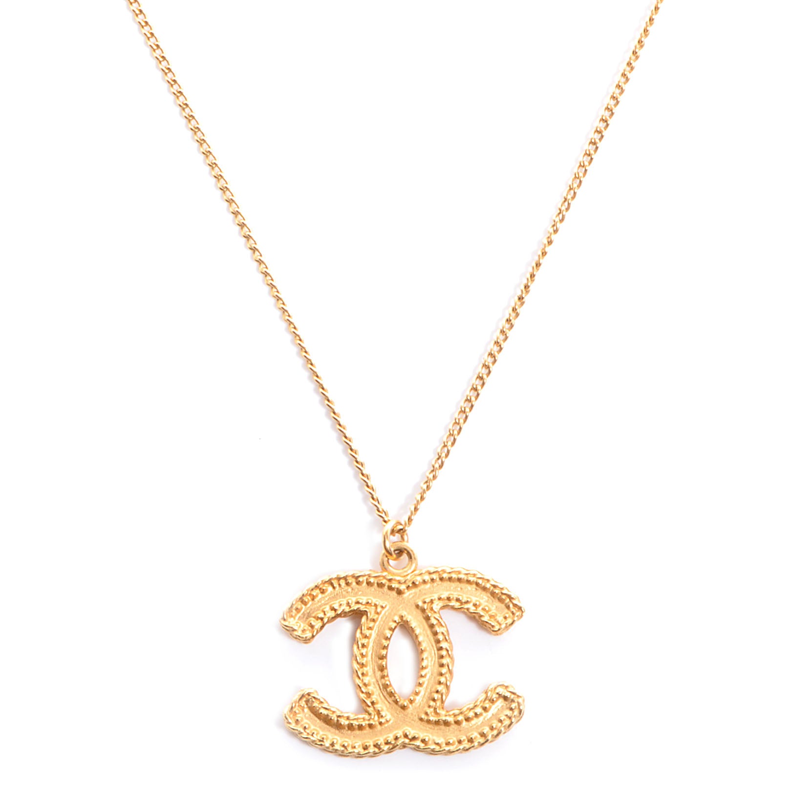 Chanel CC Necklace Gold 1 of 5