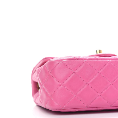 Chanel Lambskin Quilted Mini Pearl Crush Flap Pink 8 of 10