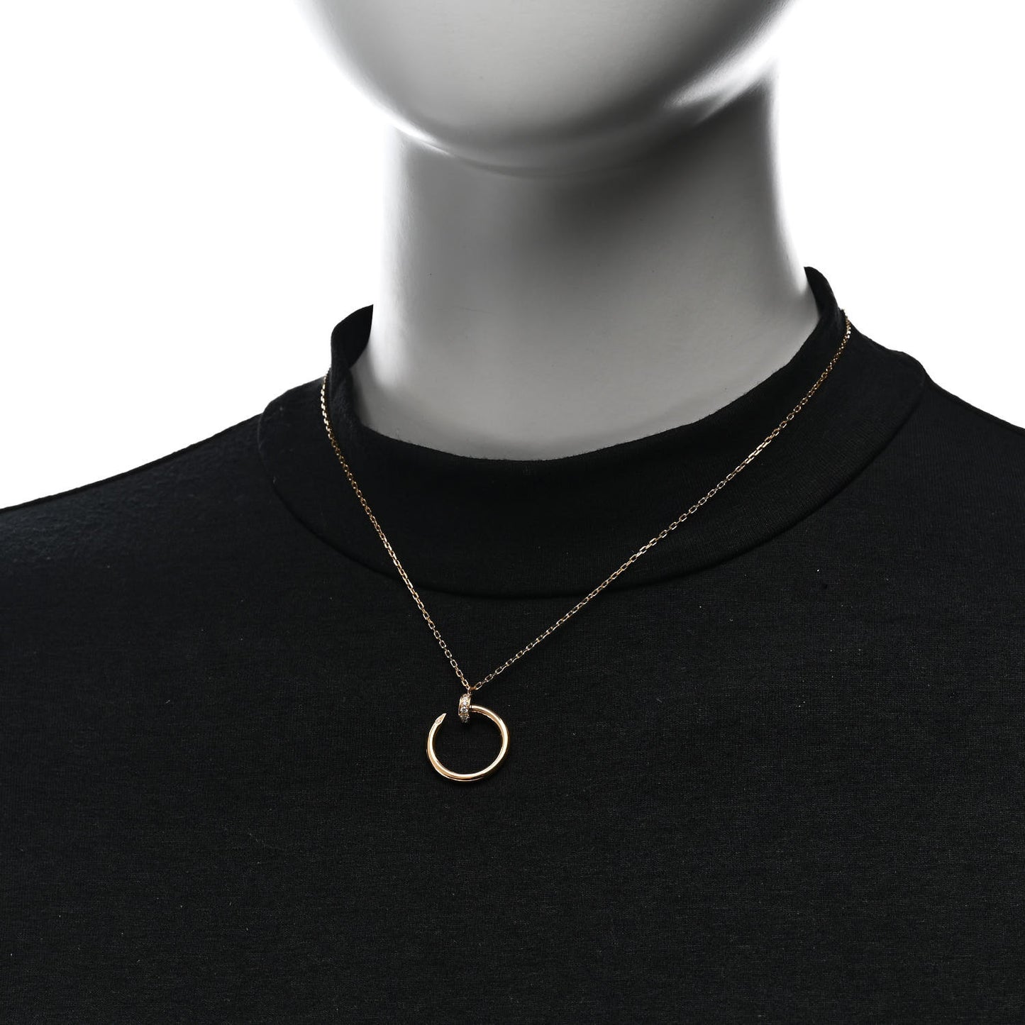 18K Yellow Gold Diamond Juste Un Clou Pendant Necklace