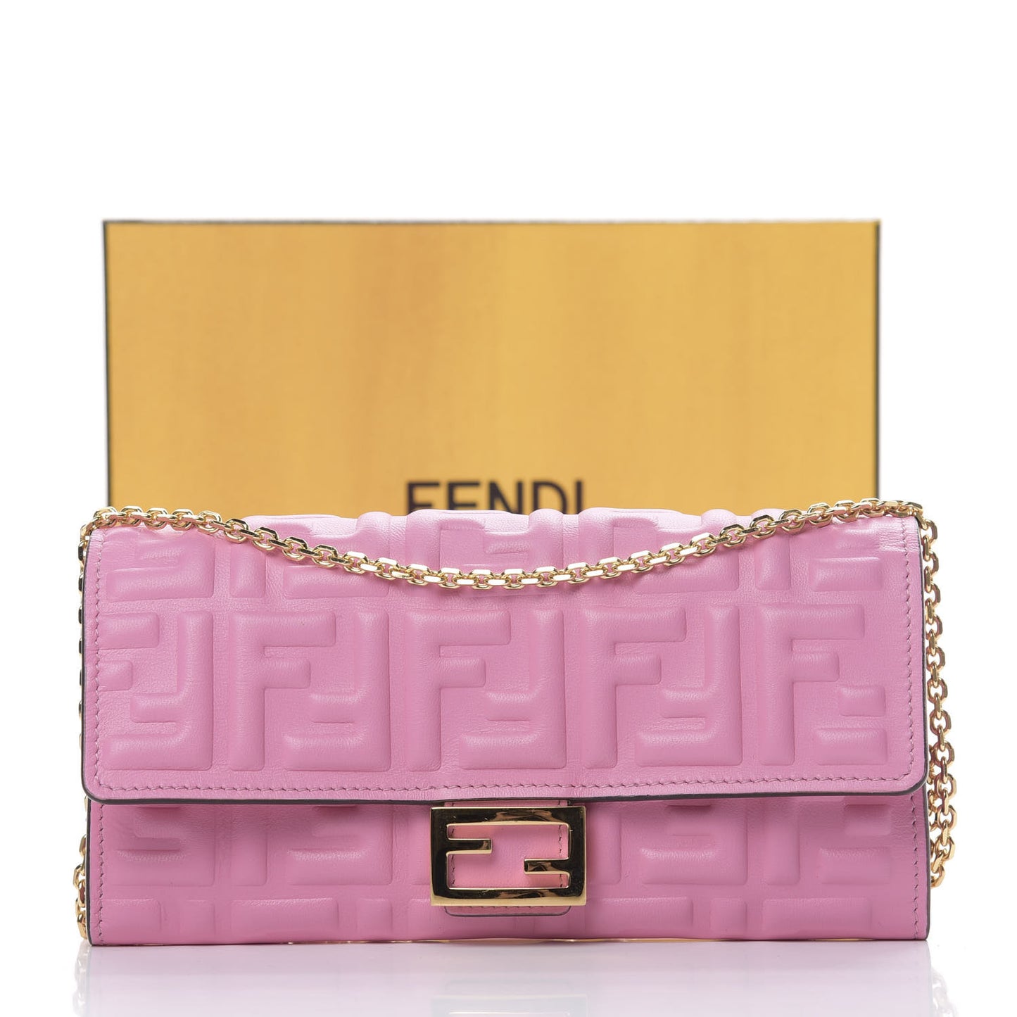 Nappa Matisse FF Embossed Continental Wallet On Chain Lollypop