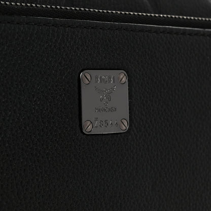 MCM Calfskin Stud Disco Flap Crossbody Bag Black 6 of 11