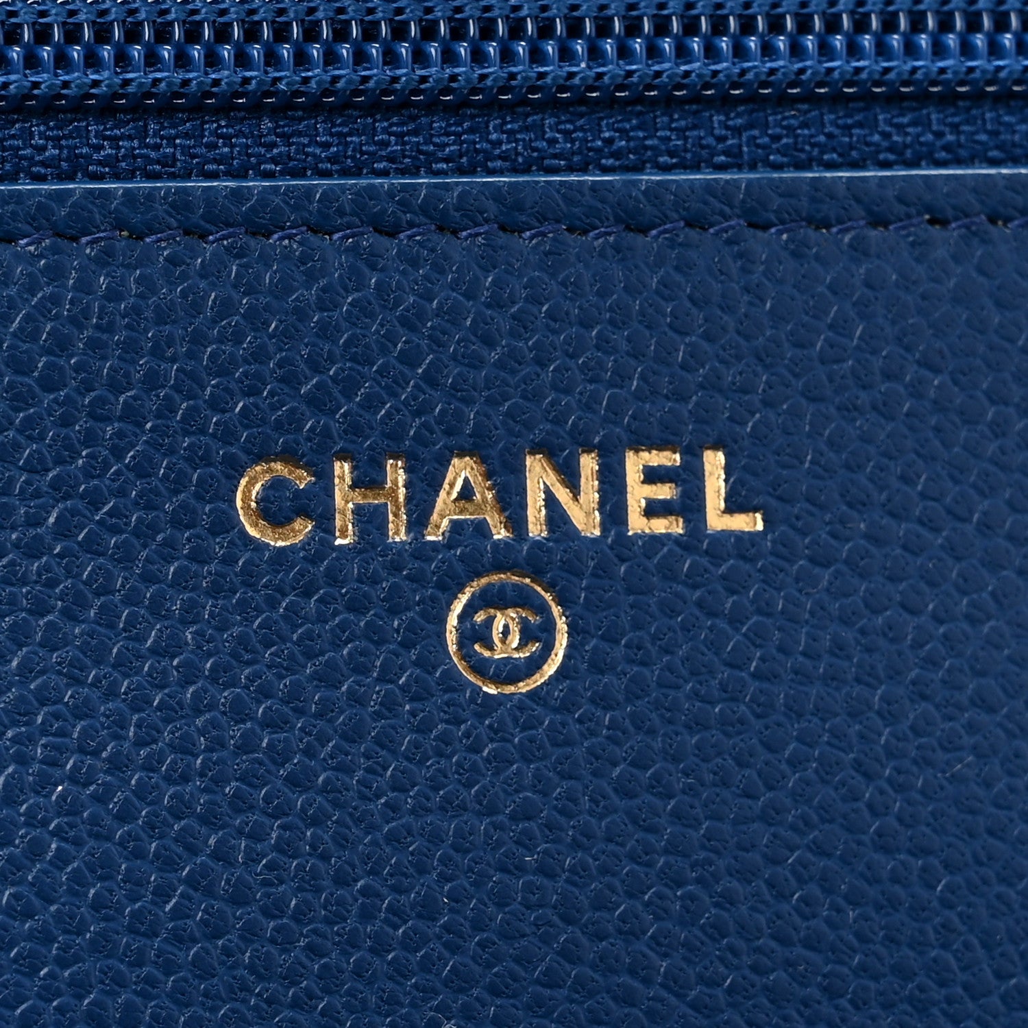 Chanel Caviar Quilted Boy Wallet On Chain WOC Dark Blue 6 of 15