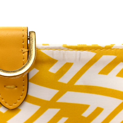 Fendi X SARAH COLEMAN Glazed Canvas Vitello King FF Vertigo Shopping Tote Bag Mimosa White 20 of 20