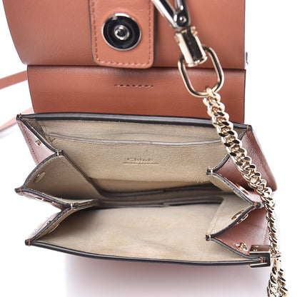 Chloe Suede Calfskin Mini Faye Bracelet Bag Waterlily 7 of 9