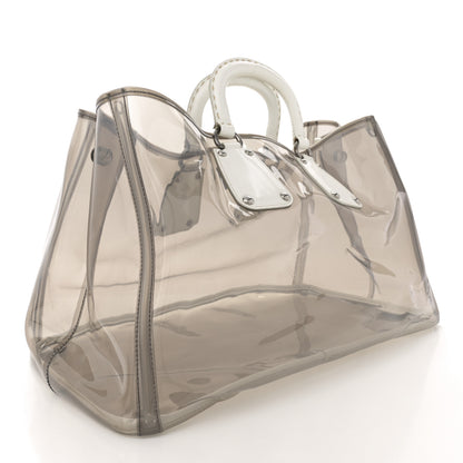 Prada Vinyl Calfskin Tote Transparent White 4 of 14