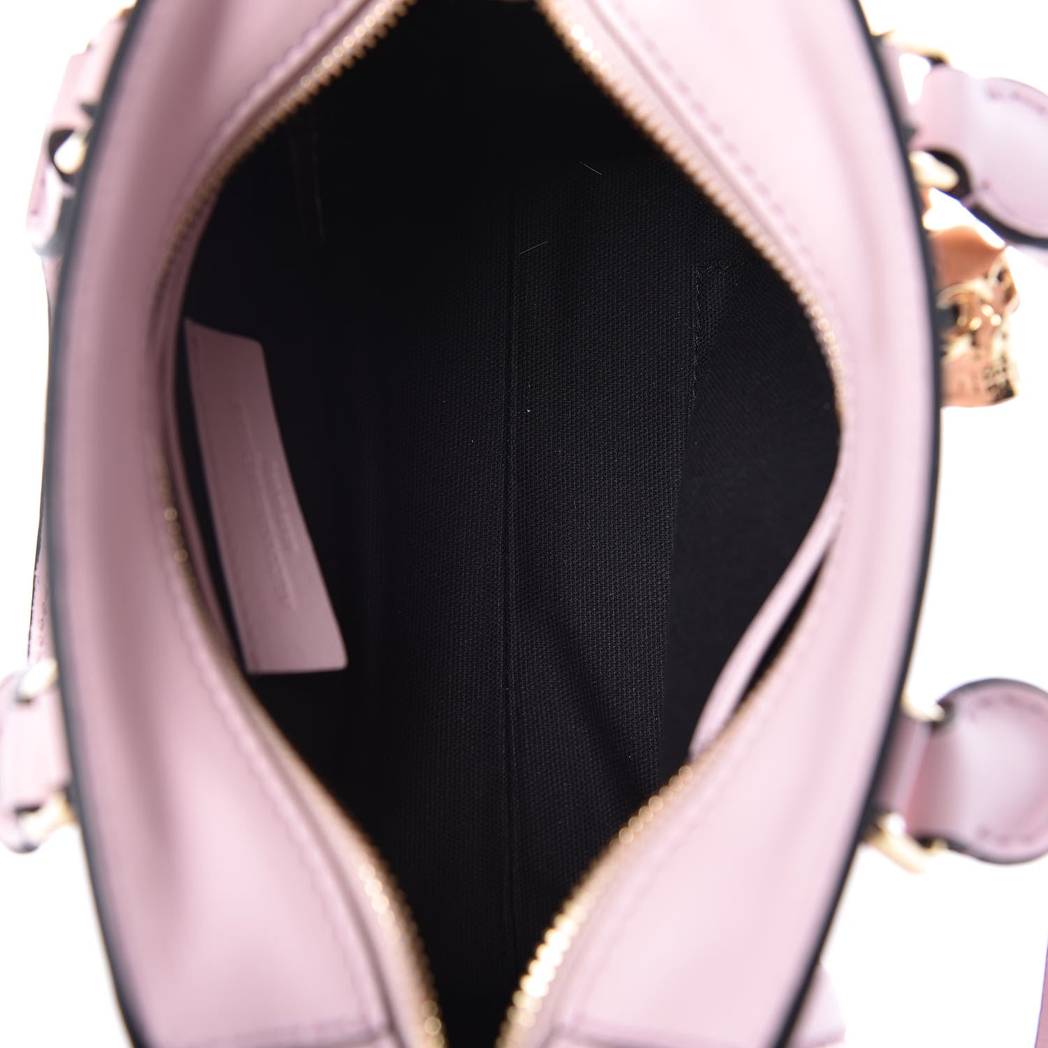 Alexander McQueen Pebbled Calfskin Mini Padlock Tote Baby Pink 8 of 11