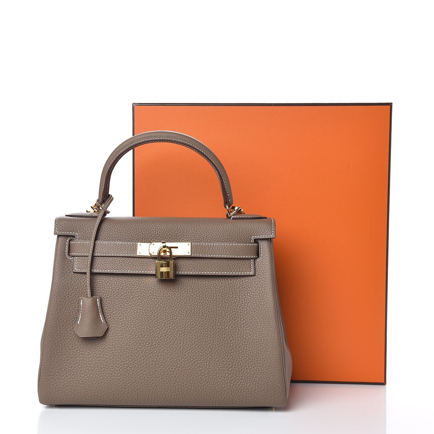 Hermes Togo Kelly Retourne 28 Etoupe 41 of 41