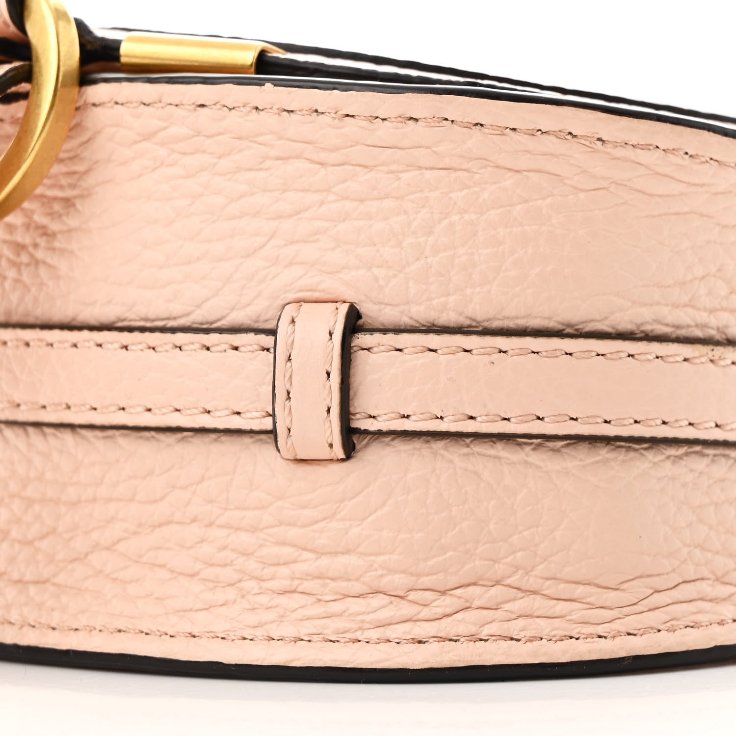 Chloe Calfskin Nano Marcie Saddle Bag Blush Nude 10 of 10