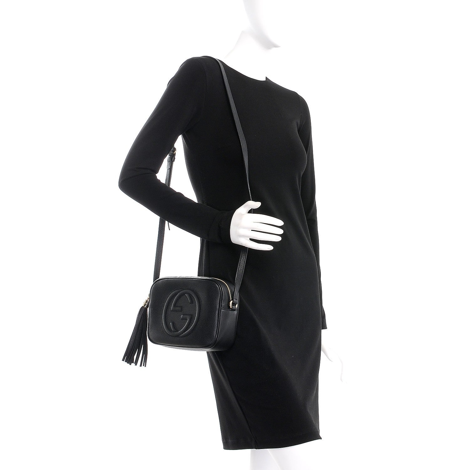Gucci Pebbled Calfskin Small Soho Disco Bag Black 2 of 8