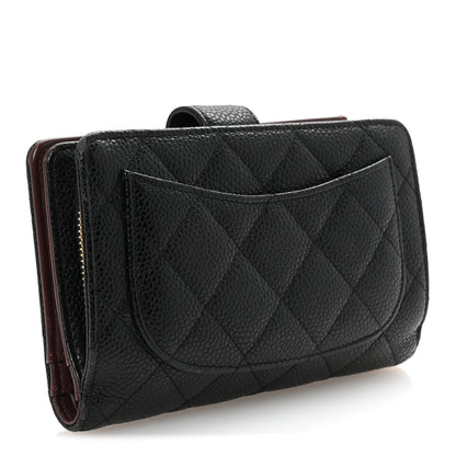 Chanel Caviar Quilted Zipped Pocket Wallet Black 3 of 8