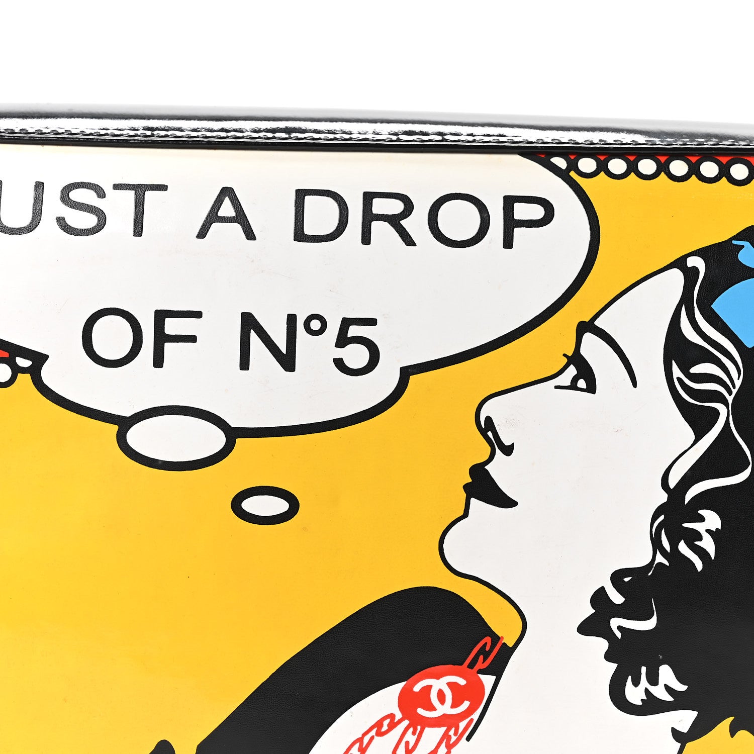 Chanel Patent Just a Drop of N°5 Comic Coco Clutch 8 of 10