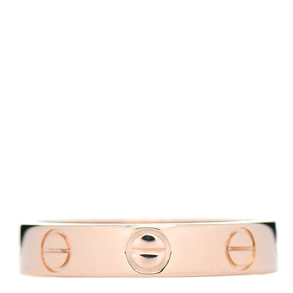 Cartier 18K Pink Gold 3.5mm LOVE Wedding Band Ring 48 4.5 3 of 4