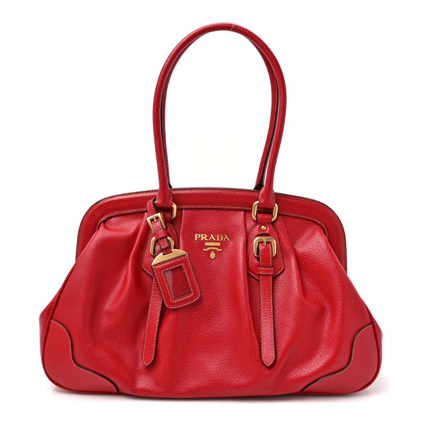 Cinghiale Antik Top Handle Bag Rubino