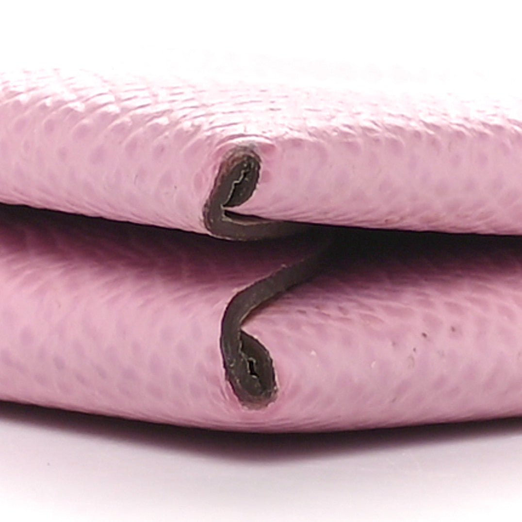 Hermes Epsom Horseshoe Calvi Card Case Mauve Sylvestre Craie 11 of 12