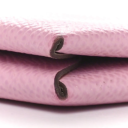 Hermes Epsom Horseshoe Calvi Card Case Mauve Sylvestre Craie 11 of 12