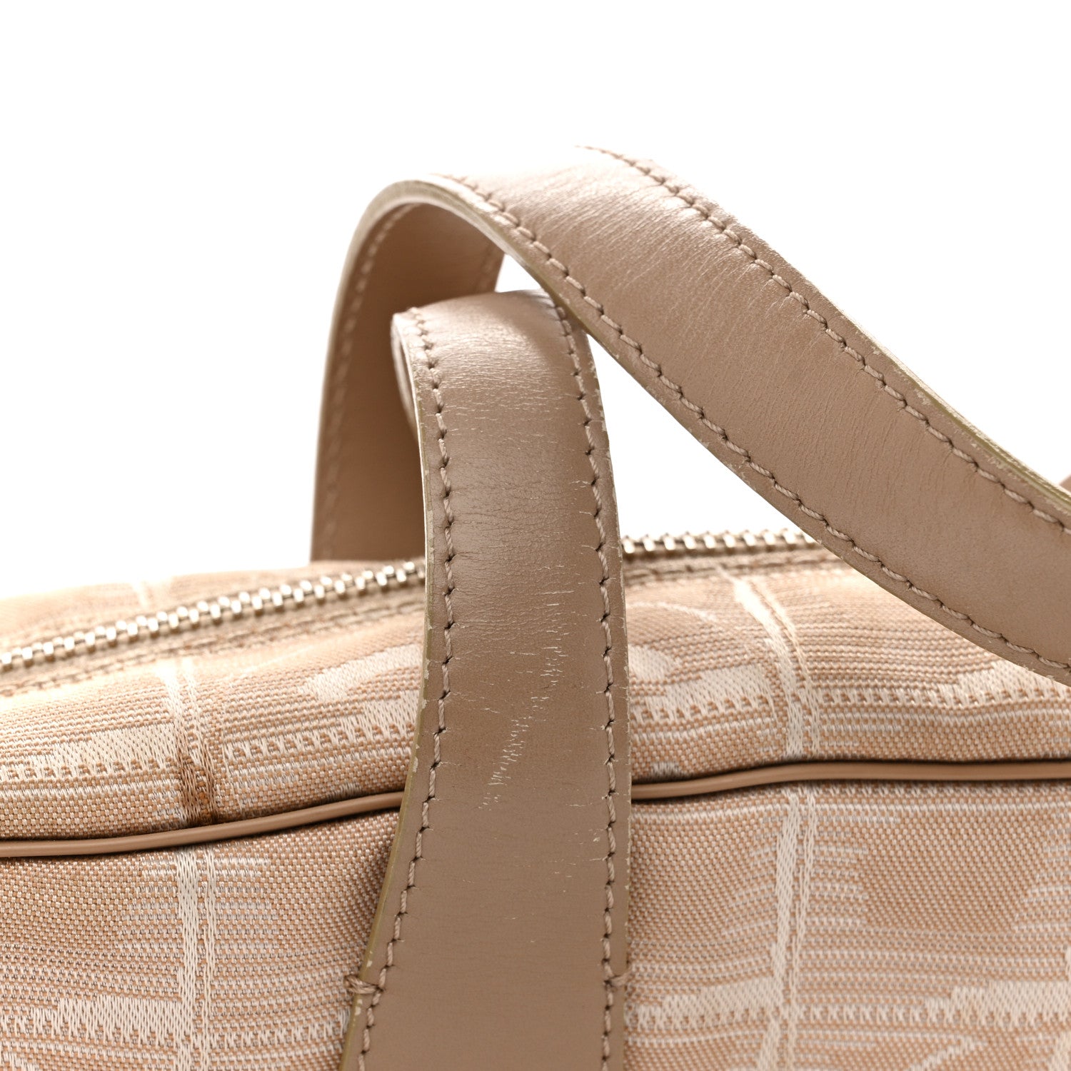 Chanel Nylon Travel Bowler Beige 17 of 17