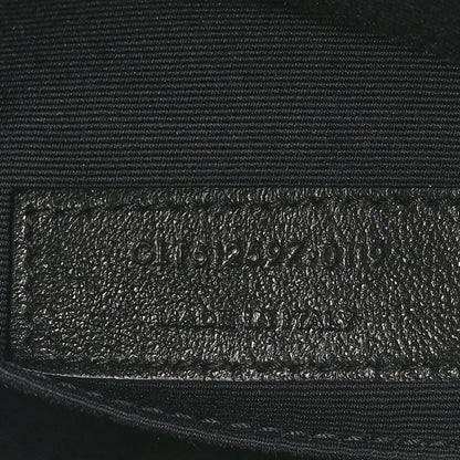 Saint Laurent Denim Matelasse Quilted Summer Embroidered Classic Monogram Camera Bag Blue 7 of 10