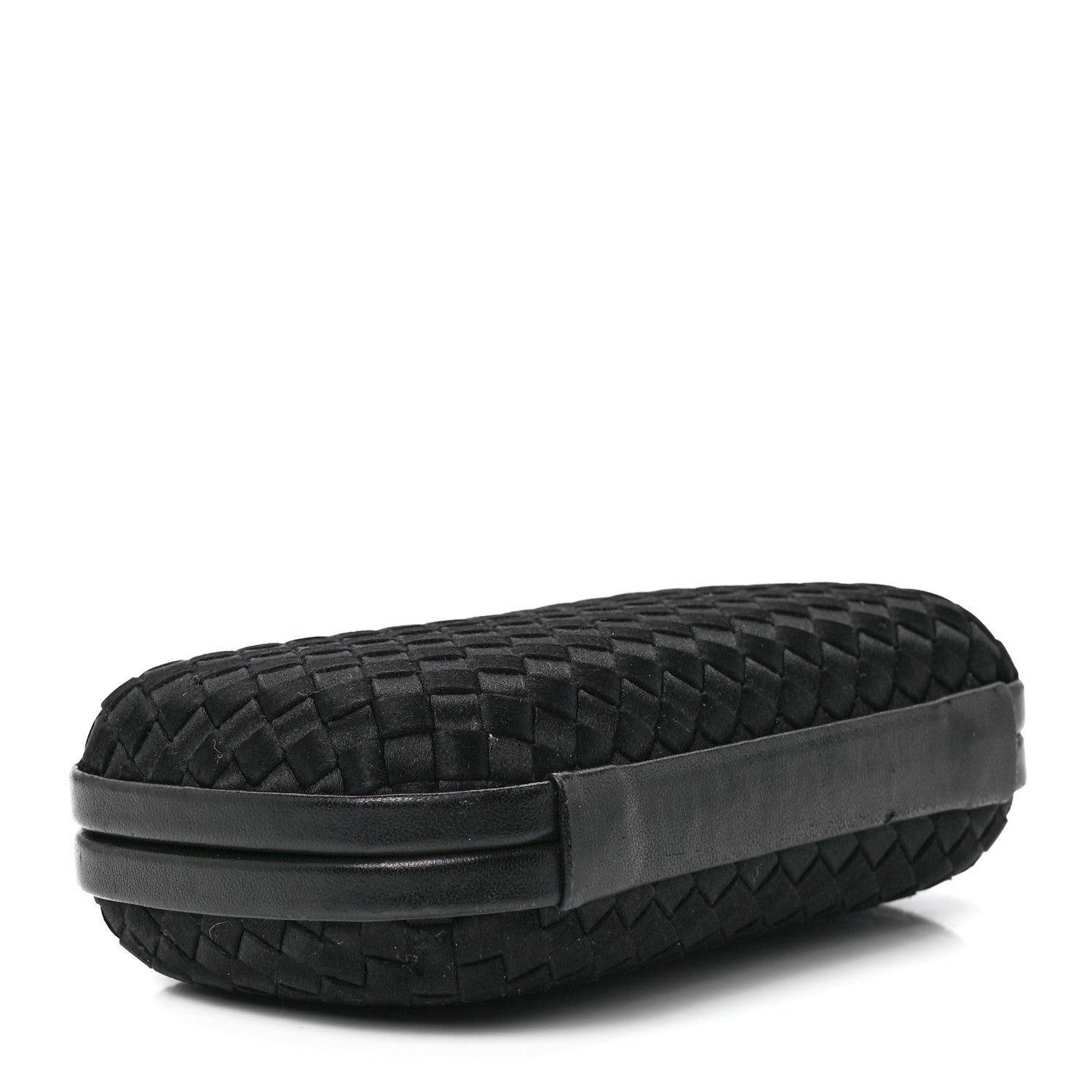 Bottega Veneta Satin Intreccio Impero Knot Clutch Black 4 of 11