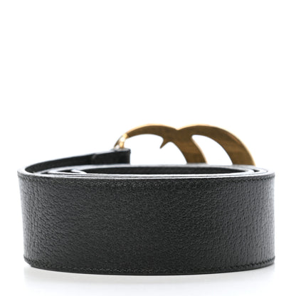 Gucci Textured Calfskin Double G 40mm Belt 80 32 Black 2 of 4