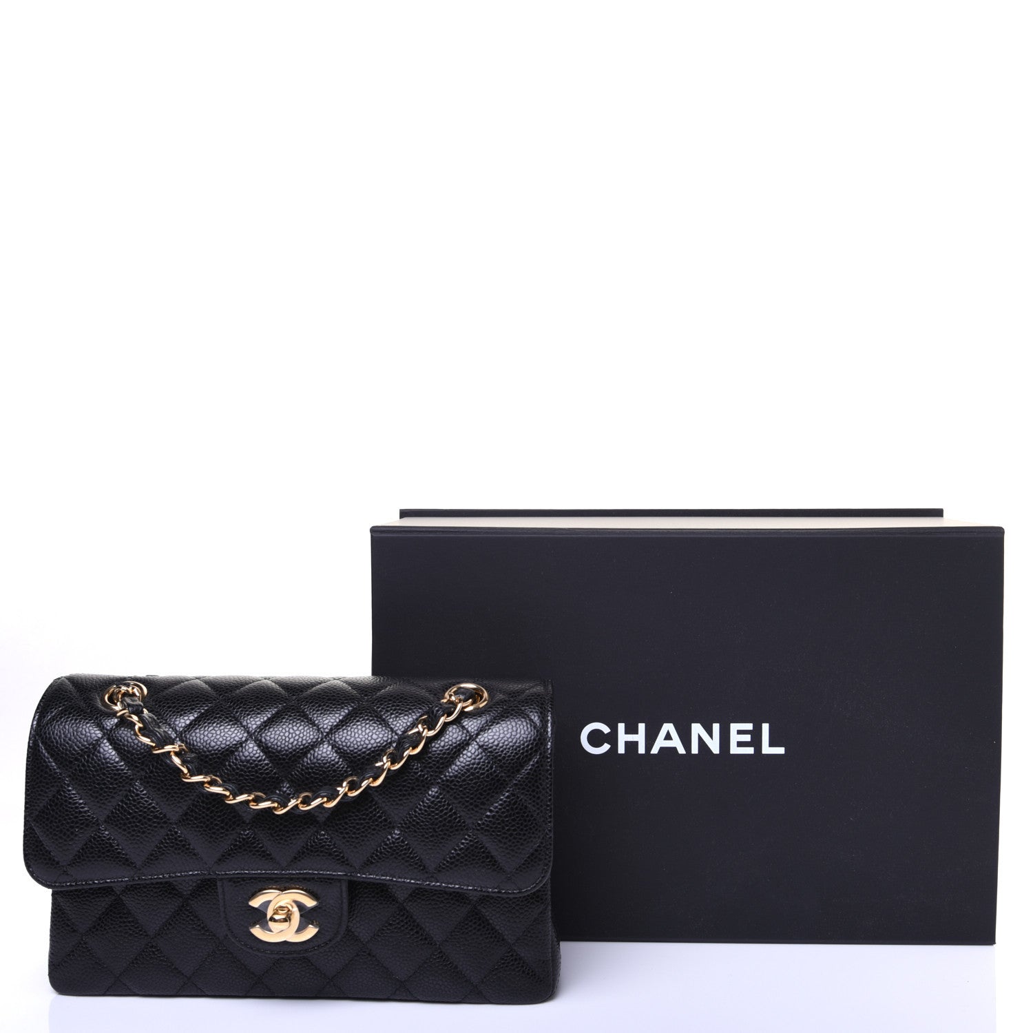 Chanel Caviar Quilted Small Double Flap Black 15 of 15
