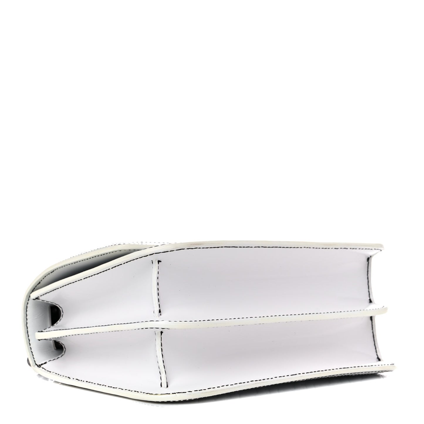 Calfskin Monogram Embossed Small TB Chain Bag Optic White