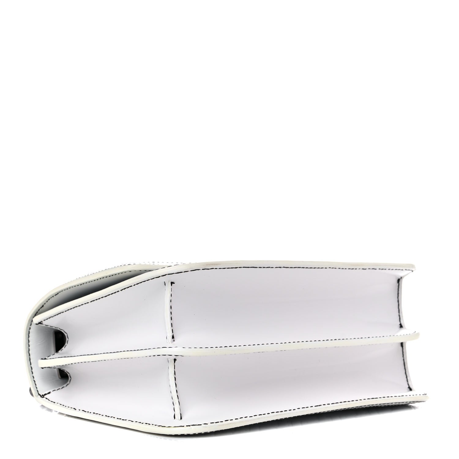 Burberry Calfskin Monogram Embossed Small TB Chain Bag Optic White 6 of 9
