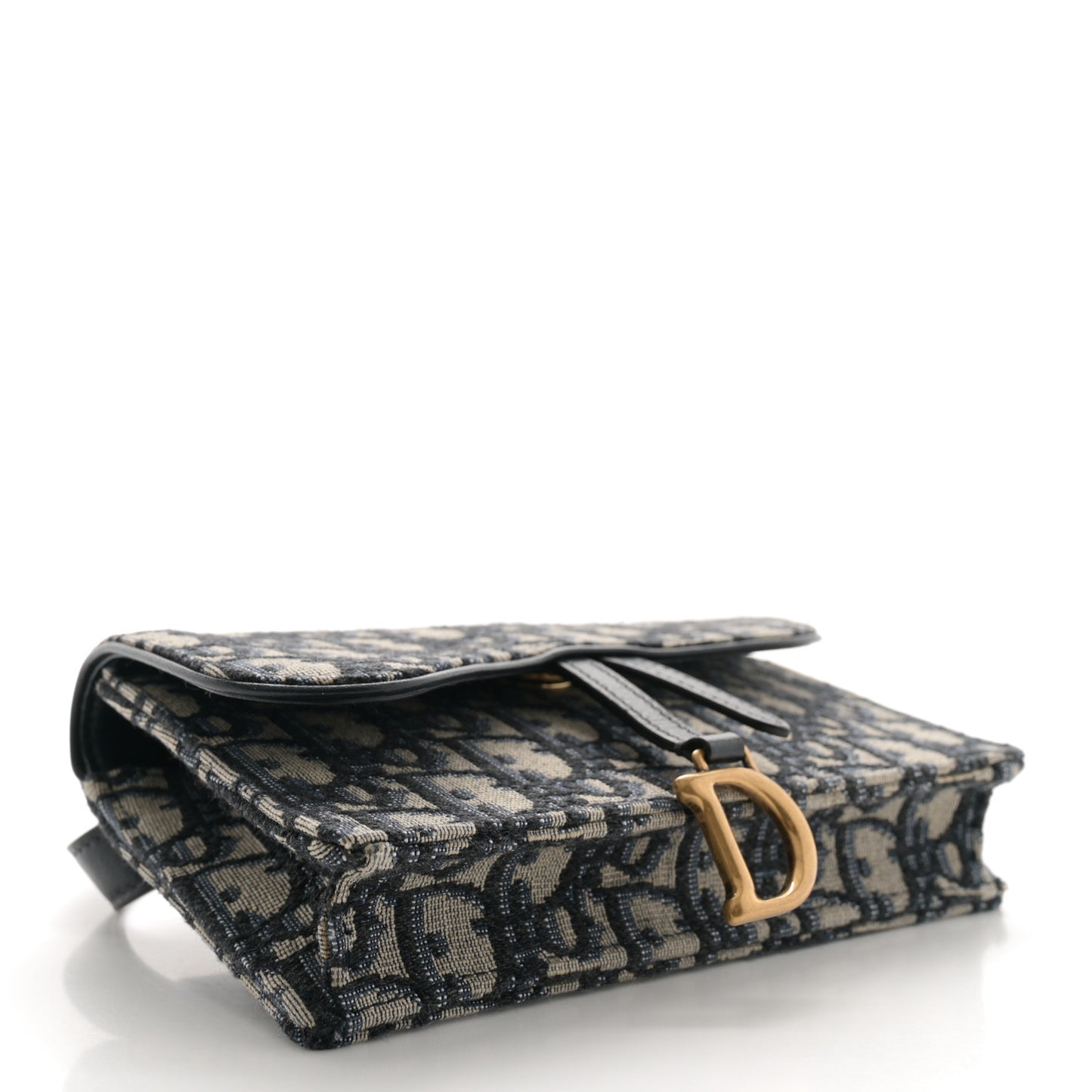 Oblique Saddle Belt Bag Blue