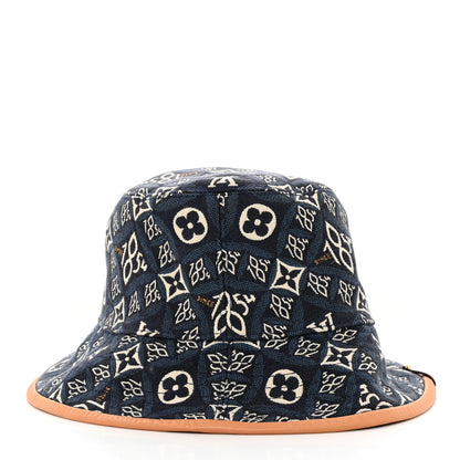 Louis Vuitton Jacquard Since 1854 Bucket Hat M Blue 6 of 8