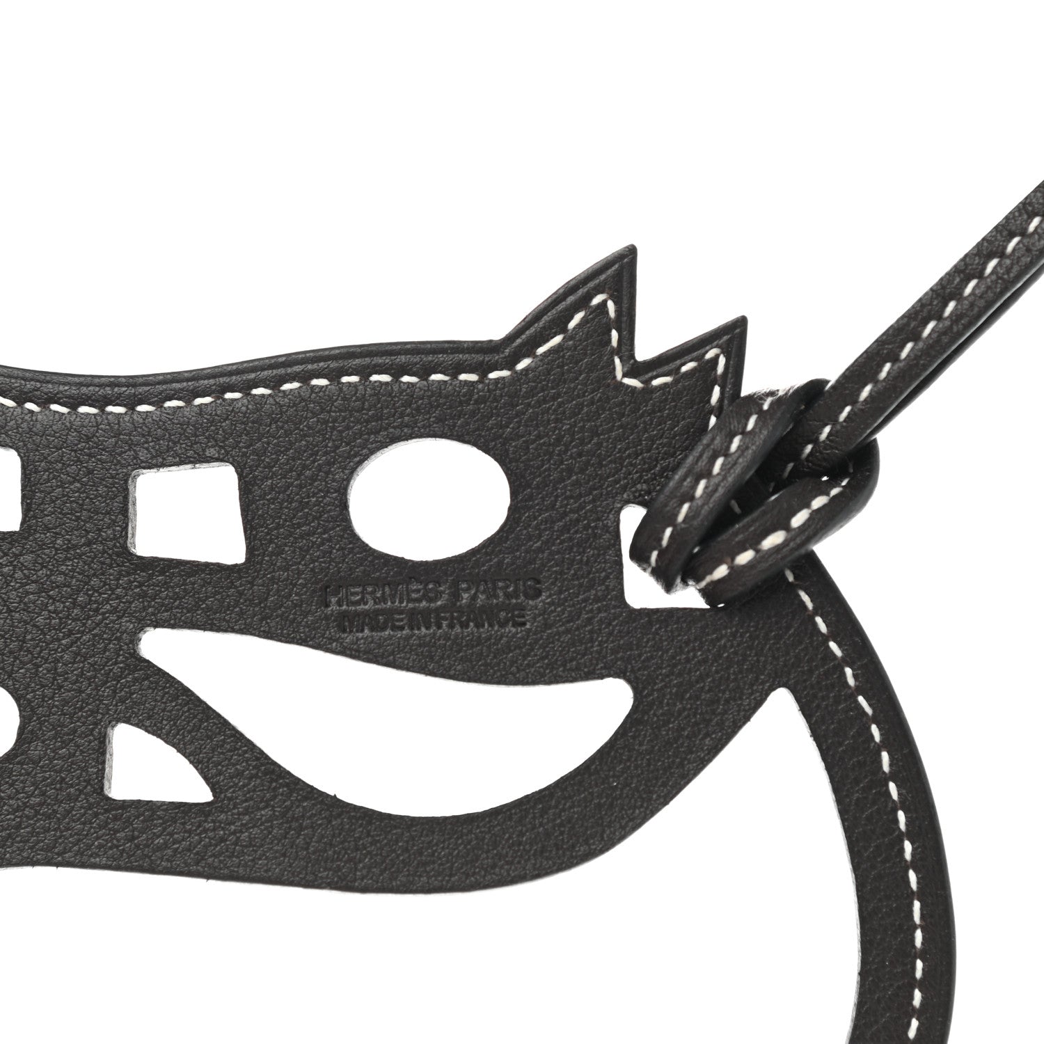 Hermes Swift Paddock Cheval Horse Bag Charm Bordeaux 3 of 3