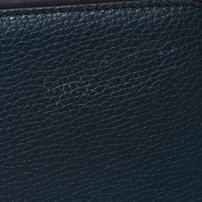 Burberry House Check Calfskin Renfrew Long Zip Around Wallet Blue 12 of 12