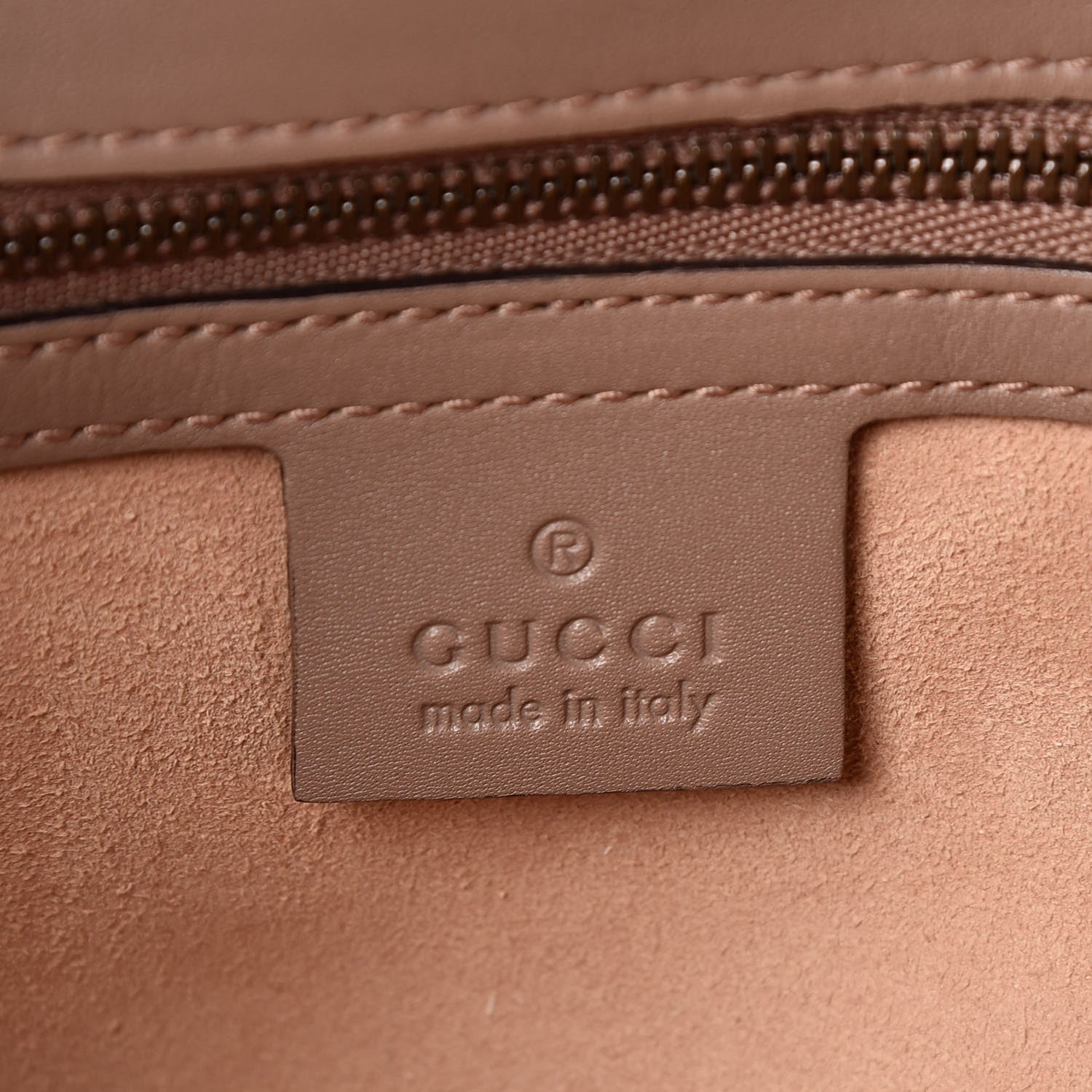 Gucci Calfskin Matelasse Small GG Marmont Shoulder Bag Porcelain Rose 6 of 8