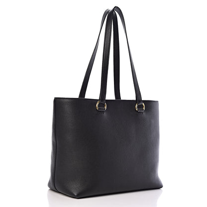 Prada Vitello Phenix Embossed Logo Tote Black 3 of 10