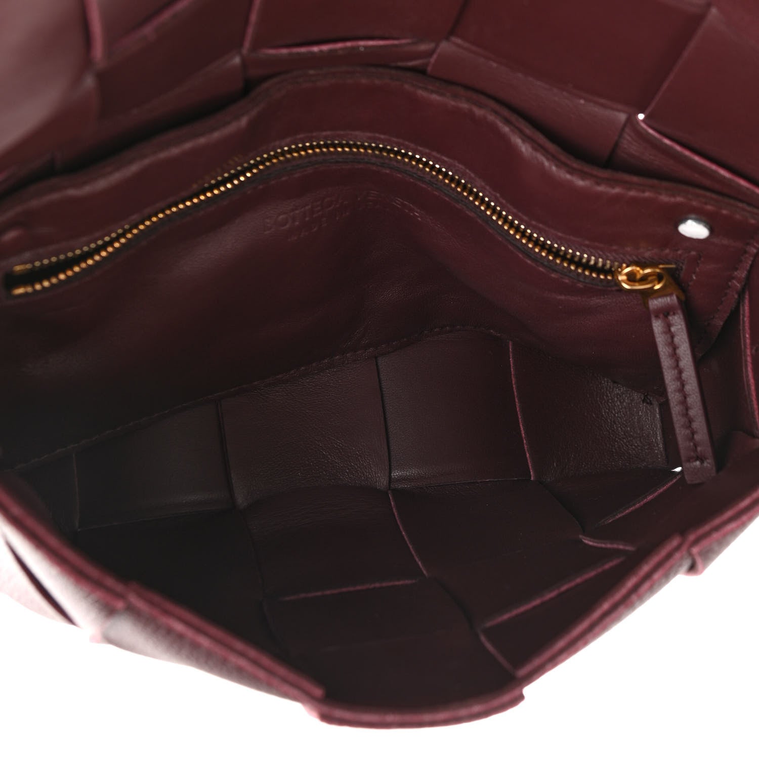 Bottega Veneta Grained Calfskin Maxi Intrecciato Cassette Crossbody Bag Bordeaux 5 of 10